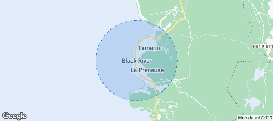 Rivière Noire Airbnb map